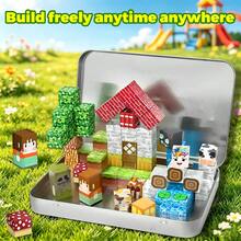 60pcs Country Adventure Theme Magnetic Blocks, Farm & Field Pattern Bricks, DIY Assemble Country Farm Scene, Free Combination Stacking STEM Toy, Enhance Children's Hands-On Ability, Toddler Birthday & Holiday Educational Gift - Multicolor - View 7