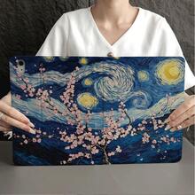 1件星空油畫平板保護殼附筆槽，相容 iPad 10代智能保護殼/Air 13(M3 2025)/Air 11/11(A16 2025)，相容 OPPO Pad、 MatePad、Vivo Pad、Honor Pad、 Pad - 彩色 - 查看 5
