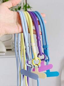 1 Peça Cordão Ajustável Destacável Anti-Perda para Celular, Alça Versátil com Fivela e Mosquetão, Ideal para Telefone, Câmera, Bolsa, Copo e Chaves - Branco - Visão 3