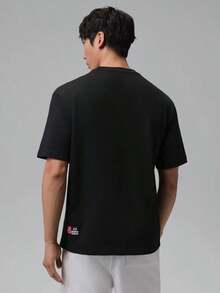 Nike Jordan Flight CLUB Men's Short Sleeve Fashionable Versatile Comfortable Sport Casual Crew Neck T-Shirt - Black - View 2