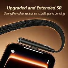 2PCS/240W Fast Charging Cable With Foldable Phone Stand, 360° Bendable Nylon Braided Type-C Interface Cable, Compatible With IPhone 17/16/15 Pro, S26/S25/S24, Pro And Other Devices - USB-c to USB-c - View 6