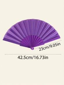 1pc Women's Folding Hand Fan, Vintage Fabric Fan - Carnival Fan, Chinese Kung Fu Tai Chi Festival Dance Decorative Handheld Fan, Christmas Gift/Birthday Gift, Elegant Lightweight Kung Fu/Tai Chi Fan - Professional Folding Design, Classic Sound Effect, Traditional Chinese Style (Due To The Fragile Material Of The Fan, There May Be Defects. The Fan Is 23cm Long, Please Note Before Purchasing.) - Multicolor - View 4