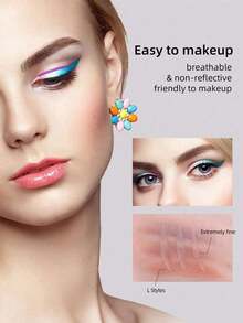 10pcs Double Eyelid Stickers, Inner And Outer Eyelid Lifting Tape, Invisible Double Eyelid Lifting Tape, Suitable For Single Eyelids Or Asymmetrical Eyelids, Say Goodbye To Droopy Eyelids. Makeup, Affordable, Room Decor, Vanity, Travel, Bedroom, Makeup Accessories, Affordable, Christmas Gift, Cosmetics, Makeup Tools, Bargain, Gift, Women's Gift, Christmas Gift, Giveaway, Travel, Bargain, Travel Essentials - Nude - View 6