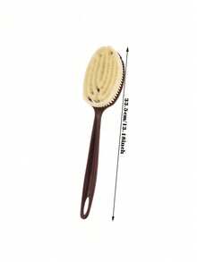 2pcs/Set, 1 Exfoliating Brush + 1 Hook, With Soft And Hard Bristles, Double-Sided Long Handle Bath Brush, Back Scrubbing Brush, Bath Or Dry Body Exfoliation, Soft Bristle Exfoliating Brush, Bristle Brush, Exfoliating Brush - Multicolor - View 15