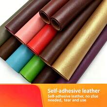 1 Self-Adhesive PVC Leather Repair Patch, Leather Repair Tape, DIY Suitable For Repairing Sofas, Chairs, Tables, Handbags, Shoes, And Motorcycle Seats - Dark Brown - View 1
