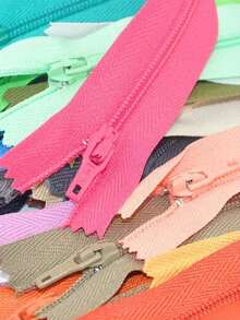 3pcs Nylon Zippers, Suitable For DIY Sewing Crafts, Can Be Used For Making Or Repairing Clothes, Bags, Pet Clothes, Storage Bags, Bracelets, Etc. (Random Color) - Multicolor - View 9