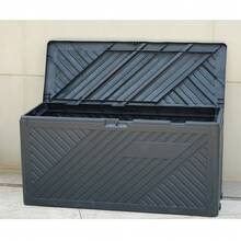 Stylish 280L Outdoor Storage Box – Weather-Resistant Plastic Garden Chest For Cushions, Tools & Seasonal Items | Compact Foldable Design, Smooth Lid Closure, Stackable Utility Bin For Patio, Balcony Or Garage - 280 Litre - View 6