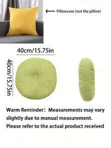 1pc Multifunctional Round Floor Mat, Solid Color Thickened Tatami Mat, Suitable For Living Room, Balcony, Bay Window, Shoe Mat, Chair Cushion, Breathable Meditation Mat, Enhances Zen Space Atmosphere, Perfect For Floor Mat, Seat Cushion, Matching Living Room Leisure Area To Create Cozy Reading Corner, Best Home Textile And Room Decoration - Multiple Styles - View 12