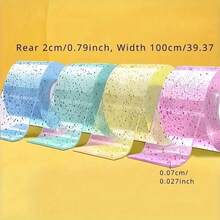 Multifunctional Colorful Nano Double-Sided Tape, Random Color Series, Large Size, Glossy Transparent Nano Double-Sided Tape, Reusable, Strong Adhesive, Suitable For School Decoration, DIY Decoration, Scrapbooking - Multicolor - View 6
