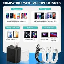 1 Set, Brand New 45W GaN Ultra Fast Charging Kit, US Standard Plug, Wall Charger, Compatible With IPhone 17/16/15/14/13/12 Series, Compatible With Samsung Series, Suitable For Mobile Phones/Tablets/Headphones And Other Devices, Suitable For Travel/Dormitory/Home Multi Scenario Use - US A Type Plug(110-127V) - View 10