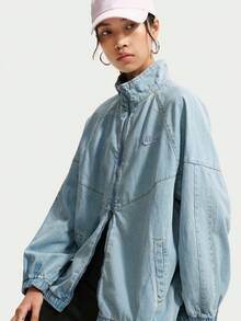 Nike Women's AS W NK WR Denim Jacket IV4962-440 - Blue - View 1