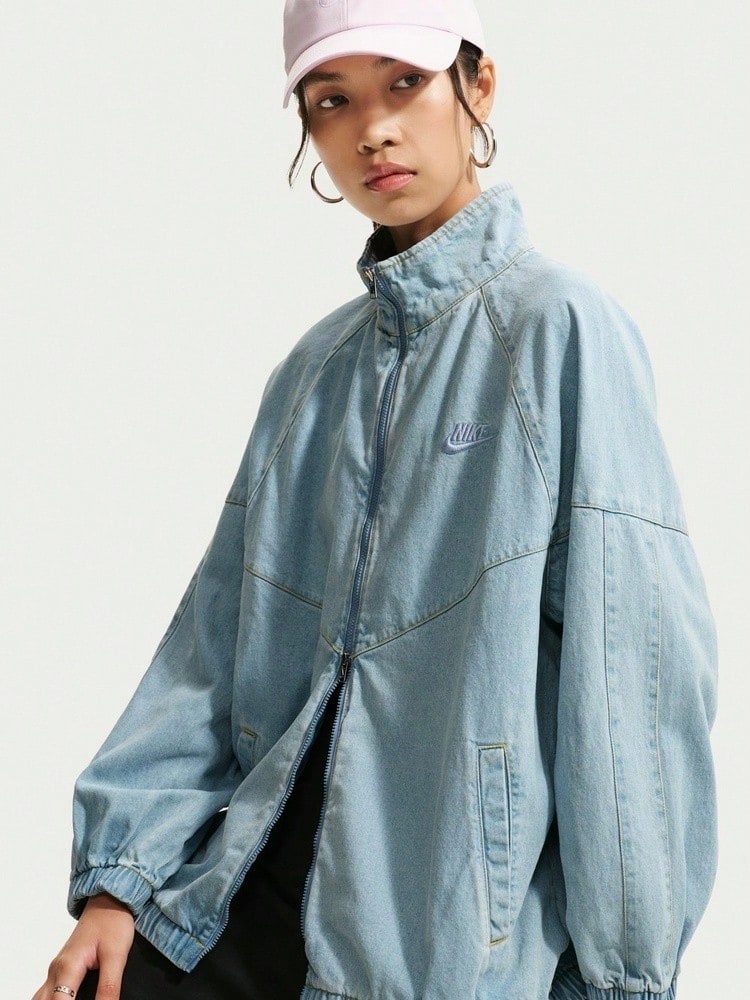 Nike Women's AS W NK WR Denim Jacket IV4962-440 - Blue - View 1
