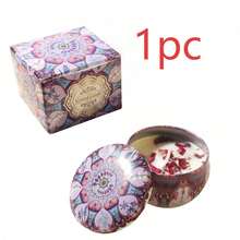 1pc Vintage Pattern Soy Wax Scented Candle | Wedding Birthday Hotel B&B Christmas Elegant Decor High-End Gift - Apple - View 6
