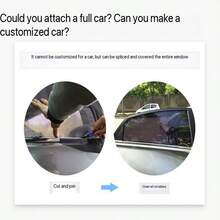 2pcs Car Side Window Sunshade, Anti-UV Static Adsorption Film Sticker Automatic Sunshade, Reusable UV Blocking Heat Insulation Privacy Protection Car Film, Suitable For Most Vehicles Car Interior Side Window Sunshade Static Adsorption Sunshade Car Blackout Board Anti-UV Sunshade Sticker 2pcs - Multiple Styles - View 8