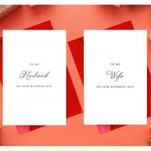 2pcs Elegant Wedding Anniversary Cards, Wedding Anniversary Cards For Husband/Wife, Wedding Anniversary Cards For Wife, Wedding Anniversary Cards For Husband - Sets - View 1