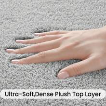 EDIMENS Rugs Living Room Large 160x230, Grey Rug For Bedroom Washable Area Rugs Anti Slip Fluffy Rug Shaggy Cream Carpets Extra Large Rugs For Living Room, Home Decor - Light Grey - View 3