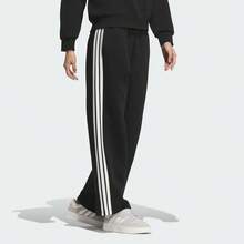 Celana Jogging Kasual Longgar Lurus Adidas Wanita CW WIDE KN PNT - Hitam - View 3