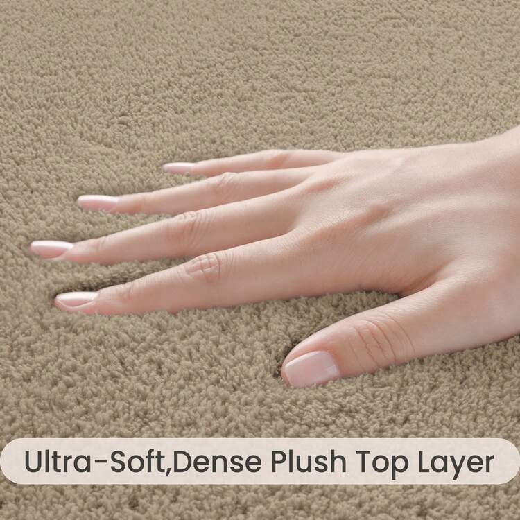 Sour Lemon Carpet Rugs Living Room Large 120 X 170, Rugs For Bedroom, Washable Area Rugs, Anti Slip Fluffy Rug Shaggy Large Grey Rug Carpets, Extra Large Rugs For Living Room BedRoom, Home Decor - Dark Khaki - View 2