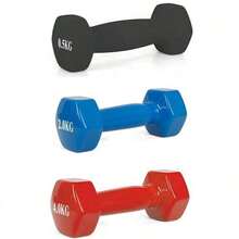 1pc/2pcs Dumbbells, Multi-Color Hexagonal Dumbbells With Anti-Roll Design,Textured/Smooth Surface, Home Fitness, Non‑Slip Dumbbells,Fitness Dumbbells ,Home Workout,Home Exercise Neoprene Dumbbells,Random - Random Color - View 7