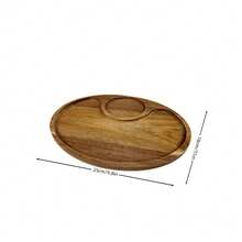 Tábua de Pizza de Madeira, Tábua de Queijo, Bandeja, Prato de Pizza de Alta Qualidade com Alça, Tábua de Corte de Pizza de Madeira Natural, Adequada para Pizza Caseira, Corte de Frutas e Vegetais, Pão, Queijo, Utensílios de Cozinha, Acessórios de Cozinha, Adequada para Natal, Halloween, Páscoa - Visão 8