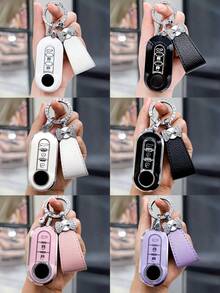 1pc Soft TPU Car Key Fob Cover, Suitable For Fiat 500, Baoye, Bravo, Iveco, Olsen Car Key Remote Control, Anti-Drop Anti-Dust, Elegant High-End Key Holder Suitable For Women - one-size - View 17