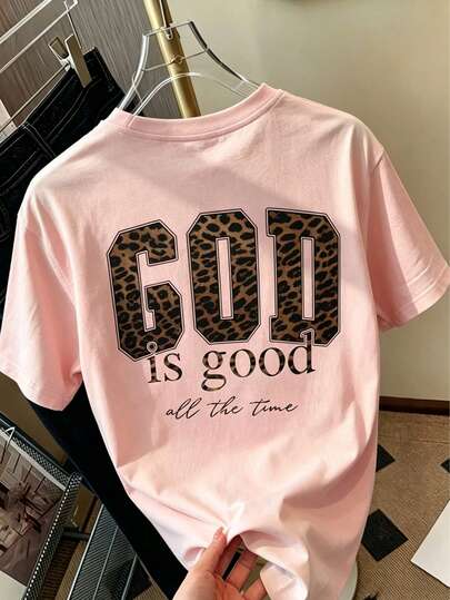 Tween Girl 1pc Printed Short Sleeve Pullover T-Shirt, Young Student Tween Girl Summer Top, Casual Street Beach Vacation Airport Breakfast School Daily Outfit, Versatile Matching