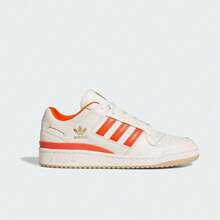Adidas Originals FORUM Versatile Wear-Resistant Breathable Low-Top Sneakers Unisex White/Orange - White Orange - View 4