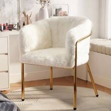 Leisure Chair, Single, Dressing Chair, Living Room And Bedroom - White - View 7