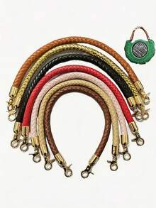 Woven Bag Handle With Gold Spring Buckle DIY Handbag Chain Strap Replacement Accessory, Suitable For Making Wallets - Gift Box Handle - View 1