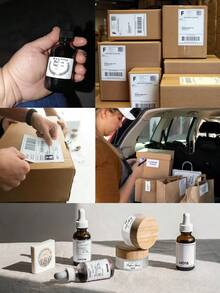 Marklife 50x30mm, 1.97 Inches X 1.18 Inches Direct Heating Thermal Paper Roll, 4-Color Permanent Self-Adhesive Labels, Barcode Labels, Durable Label Paper, Suitable For P50 And D100 Thermal Printers Manufacturers. Each Roll Contains 220 Labels. Perfe - View 10
