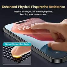 CASECOPS 3 pièces Protecteur d'écran de confidentialité à installation sans poussière en un clic, compatible avec iPhone 17/16/15/14/13/12/11/XS Max/XS/XR toutes séries, anti-espionnage, anti-regard, anti-rayures, auto-alignement, sans bulles, installation rapide et facile, couverture d'écran complète, film protecteur en verre trempé anti-éclatement de dureté 9H - 3 pièces - Voir 6
