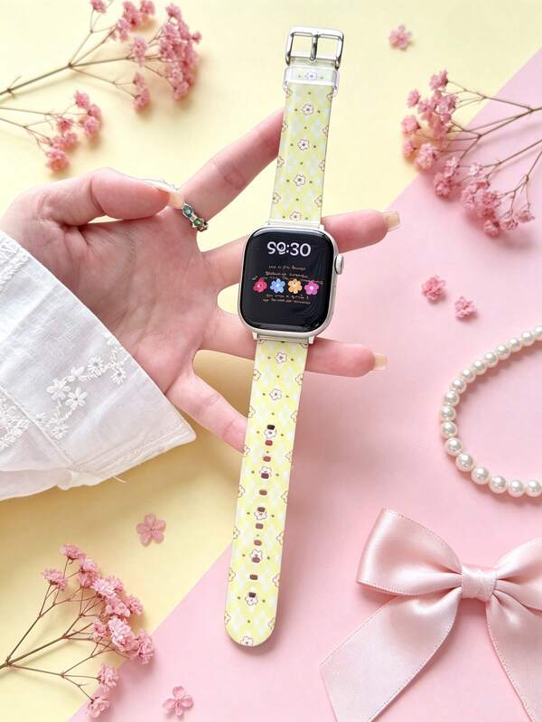 1pc Compatible With Apple Watch Series SE/1/2/3/4/5/6/7/8/9/10/11 Ultra 40mm 41mm 42mm 44mm 45mm 49mm All Sizes, Fashionable Smart Watch Accessory, Watch Band, Can Be Used As Birthday Gift, Gift, Girl Gift, Birthday Gift, Special Gift, Replacement Watch Band, Daily Commute Fashion Watch Band