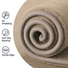 Sour Lemon Carpet Rugs Living Room Large 120 X 170, Rugs For Bedroom, Washable Area Rugs, Anti Slip Fluffy Rug Shaggy Large Grey Rug Carpets, Extra Large Rugs For Living Room BedRoom, Home Decor - Dark Khaki - View 5
