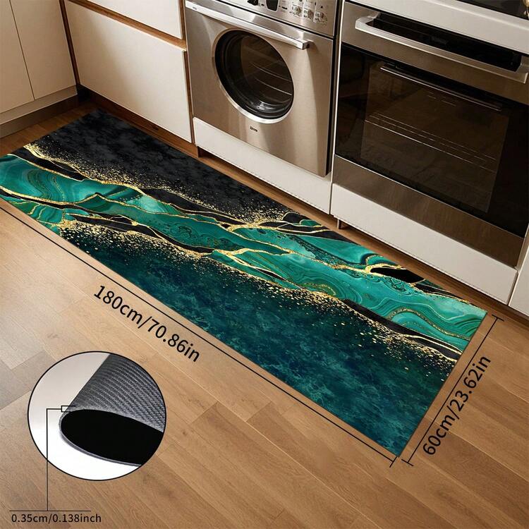 1 buah Keset Pengering Dapur Poliester, Keset Lantai Anti Selip, Menyerap Air, Cepat Kering, Keset Meja Wastafel Dapur, Keset Pintu Rumah, Keset Dekoratif Ruang Tamu, Kamar Tidur, Kamar Mandi, Keset Hewan Peliharaan, Hadiah Rumah Liburan - MultiWarna - View 13