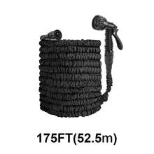 200FT/175FT/150FT/125FT Retractable Garden Hose, Durable Waterproof Hose, Magic Garden Water Pipe With Triple Telescopic Function, Equipped With Spray Gun And Seven Function Adjustment Devices - Black - View 11