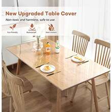 Table & Chair Protective Pad - Verbesserte transparente rechteckige Form - Übersicht 3