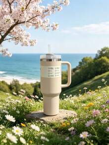 ESTANLEY/40Oz Tasse isotherme H2.0 avec poignée, tasse à eau en acier inoxydable à double paroi sous vide, vaisselle de boisson d'été premium, bouteille isotherme portable à main, tasse de voyage, tasse à café glacé, convient pour le camping en plein air, la randonnée, la conduite, les voyages, choix de cadeau parfait - Multicolore - Voir 8