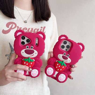Sarung Telefon Silikon 3D Siri Berlesen Disney IP Musim Kembali ke Sekolah, Gaya Kartun Comel, Anti-Jatuh Tepi Penuh, Warna Asas Merah Jambu dengan Aura Feminin, Sesuai untuk Foto, Bahan Sentuhan Lembut, Perlindungan Lensa Kamera Serasi dengan Sarung Pelindung 18 Pro Max Terkini, Serasi dengan iPhone 13 Pro/14 Pro/15 Pro, 12 Pro Max/13 Pro Max/14 Pro Max/15 Pro Max, 14 Plus/15 Plus, 16, 16 Pro/Pro Max/Plus, 17 Pro/Pro Max, 18, 18 Pro/Pro Max
