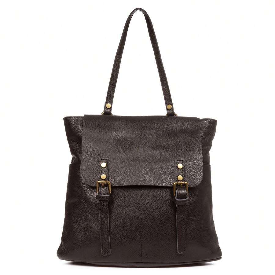 Dam Amatre Backpack Bag For Women. Genuine Leather Dollaro. - Chocolate Brown - View 1