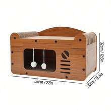 YUNRUX Cat House, Cat Bed With Scratching Post, Cat House With Play Balls - 1PC - 查看 2