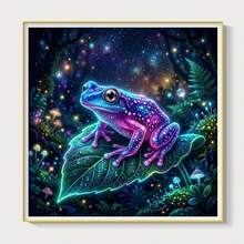1 Buah Kit Lukisan Berlian 5D DIY Pola Katak - Seni Mosaik Berlian Bulat Penuh, Dekorasi Dinding Rumah, Tanpa Bingkai - Tanpa Bingkai - View 2