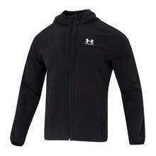 UNDER ARMOUR Vibe Woven Jacket Men's Outdoor Running Training Breathable Sports Jacket 6003001-001 - Black - View 8