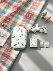6pcs Leopard Print Heart Pattern Apple Phone Charger Protective Case Data Cable Storage Bag - Multicolor - View 22