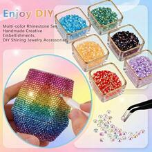 24/15 Colors Resin Jelly Rhinestone DIY Luxury Set, DIY Handmade Flat Back Decorative Rhinestones, Suitable For Diamond Painting, Water Cups, Shoes And Other Rhinestone Decorations - Multicolor B - View 5