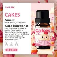 HWLINK 10ml Cake Essential Oil Sweet Fragrance Aromatherapy Oil Candle Making Suitable For Diffuser/Humidifier Holiday Gift Car Aromatherapy - Cakes - View 3