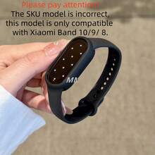 1 Strap + 1 Silicone Protective Case Combo, High Aesthetic Watch Band, Elegant & Exquisite, Comfortable & Breathable Silicone Strap Design, Suitable For Xiaomi 10/9/8 Sizes, Quick Detachable Buckle Design, Supports NFC Version Sharing, High Cost-Performance, Couple Watch Band Accessories - Multicolor - View 14