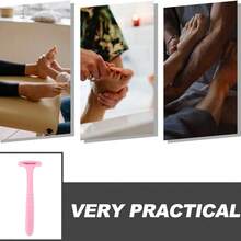 1/5/10pcs Portable Foot Dead Skin Removal Care Tool, Ergonomic Foot File Dead Skin Remover, Durable Sturdy Handle Easy To Clean Foot Trimming Heel Scraper, Exfoliating Tool For Rough Dry Cracked Heels, Professional Home Foot Care Therapy Tool - Upgraded Materials - View 11