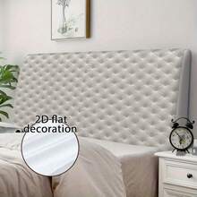 1Pc Headboard Cover, A Light Luxury Modern Minimalist 20D Printed Pattern Headboard Protector, Suitable For All Seasons, Compatible With Various Headboards, Perfect For A Cozy Bedroom Decoration - Multicolor - View 7