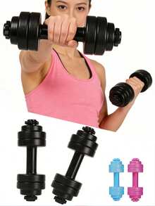 4pcs/1pc Adjustable Water-Filled Dumbbells, Suitable For Fitness Strength Training, Body Shaping And Weightlifting, Can Be Used In Gym, Sports And Yoga - Multicolor - View 6