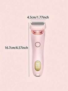 女性電動除毛器 2合1，適用於腿部、手臂、臉部與私密處，無線比基尼修剪器，可拆卸式刀頭，無痛，乾濕兩用，便攜電池式電動除毛器，女性除毛裝置與眉毛修剪器－迷你臉部與身體除毛器，便攜式理髮器，電動拔毛器，眉毛修型工具，女性迷你臉部除毛器 - 彩色 - 查看 10